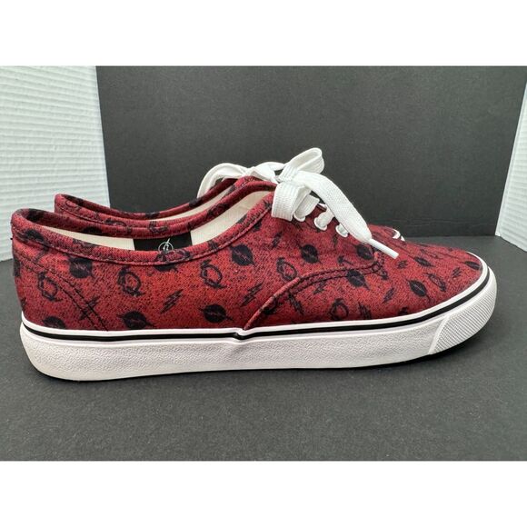 Women's or Mens Unisex The Flash 10.5 W / 9 M Red Canvas Classic Sneakers DC - Picture 2 of 8